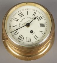 A Henry Browne & Son Ltd (Barking & London) Sestral bulkhead clock, with Roman Numeral dial. (19cm