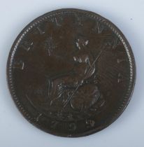 A George III 1799 half penny.