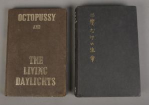 Ian Fleming, two first edition James Bond books. Includes You Only Live Twice along with Octopussy