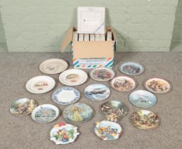 A large quantity of cabinet plates including Coalport "Reach for the sky", Bradford Exchange "Pooh's