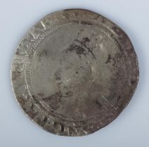 An Elizabeth I silver shilling, 6th issue (1582-1600).