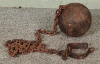 A cast iron prisoners ball & chain.