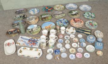 A large quantity of ceramics including Wedgwood Jasperware and other pieces, various miniature