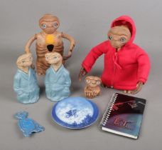 A Collection of E.T. the Extra-Terrestrial memorabilia including Tiger Electronics Furby toy E.T