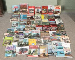 Three boxes of mostly Railway books. Includes Hornby examples, etc.