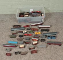 A good collection of mostly 00 Gauge model railway rolling stock to include Tri-Ang, Wren, Hornby,