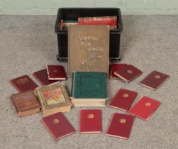 A box of vintage and antique books, to include several Rudyard Kipling novels, published by