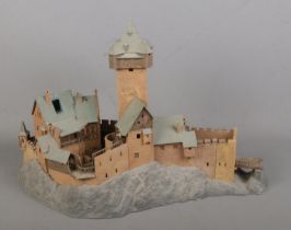 A large Kibri model formed as a castle. (33cm x 49cm)