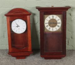 Two pendulum wall clocks to include Acctim and quartz example.