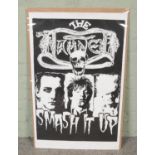 A Damned 'Smash It Up' poster. (94cm x 61cm)