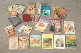 A box of mainly assorted books, to include Rupert Daily Express annuals, Enid Blyton Noddy books,