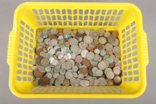 A quantity of mostly English pre decimal coins.