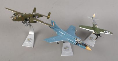 Three Limited Edition Corgi model aircraft, from the Aviation Archive. Consists of AA34106