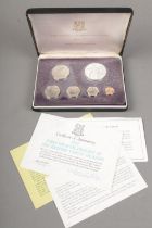 A "The Franklin Mint First Coinage of the British Virgin Islands Proof Set" in case with