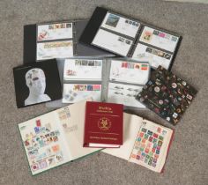 A good collection of stamps, special stamps and Royal Mail first day covers. To include three albums