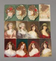 A collection of rare late 19th century glamour beauties postcards produced by Raphael Tucks & Sons