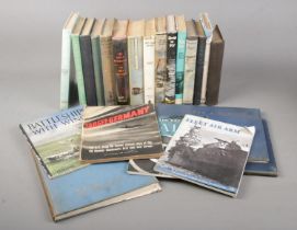 A box of aviation themed books including Pioneer Pilot, Flying Fever and Born to Fly.
