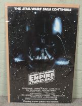 A Star Wars 'The Empire Strikes Back' film poster. (94cm x 63cm)