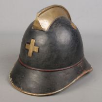 A Swiss fireman's helmet.
