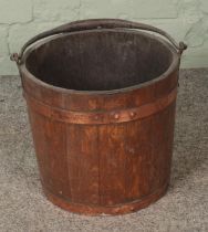 A copper bound oak bucket.