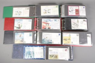 A large amount of first day covers of military theme including signed RAF first day covers. Seven