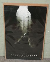A Batman Begins film poster. (102cm x 71cm)