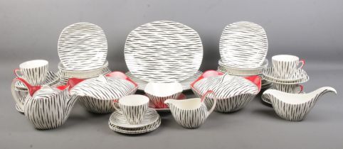 A good collection of mid-century Midwinter dinnerwares in the 'Zambesi' design. To include two