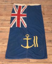 A Royal Maritime Auxiliary Service Flag. 134cm x 66cm.