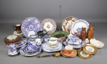 A quantity of ceramics including Noritake, Ringtons, Hammersley & co, Real Old Willow, Royal