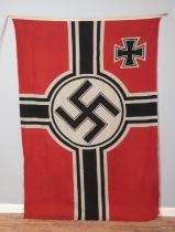A German Third Reich Kreigsmarine flag. 150cm x 250cm.