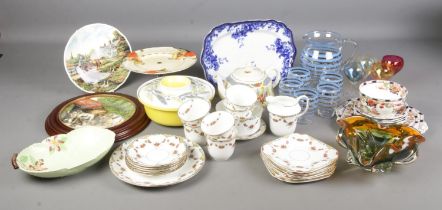 A collection of ceramics including Doric China, Sutherland China, Poole Pottery, Royal Doulton,