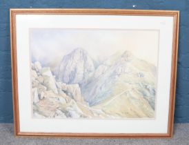 John Campbell, a framed watercolour, landscape scene. Signed by the artist. 52cm x 73cm.