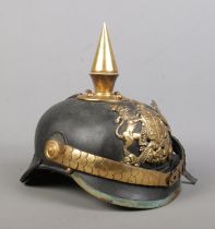 An Imperial German Wurttemberg infantry officers pickelhaube.