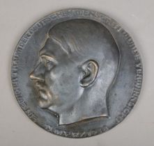 A German bronze commemorative plaque; An eternal dream of the German people was realized, March 13th