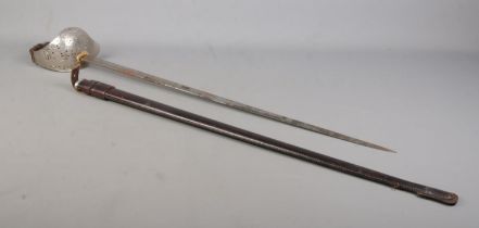An Edward VII 1897 pattern Infantry Officer's sword by Guthrie & Valentine. Having ER crowned cypher