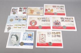 A collection of mostly Queen Elizabeth II commemorative coin covers to include 175 of Coronation