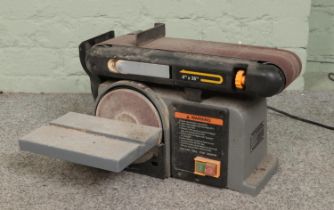 A Chester UK electric belt and disc sander. Working.