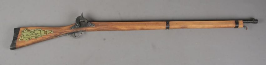 A wooden replica 1776 Freedom Rifle. Length 94cm. CANNOT POST.