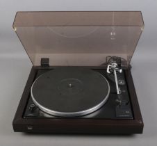 A Dual CS 505-3 record turntable.