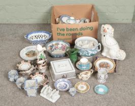 A large quantity of ceramics including Salisbury Mona pattern part tea set, various tea cups and