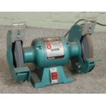 A Clarke Metalworker 8 inch electric bench grinder. Working order.