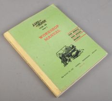 A vintage Land Rover 1948-1958 Series I Workshop Manual, reprinted 1963.