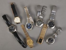 A collection of quartz wristwatches. Includes Ingersoll Diamond, Pulsar, Lorus etc.