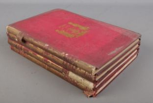 Four 19th century volumes of England's Battles by Sea & Land, London Publishing Company.