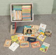 A box of assorted vintage books to include Enid Blyton, Ladybird, Beatrix Potter, etc.