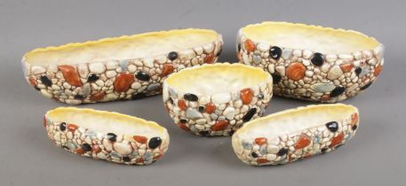A collection of Sylvac ceramic pebble wares. Approx. 6 pieces.