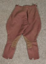 A pair of riding breeches/Jodhpurs, possibly WWII military issue.