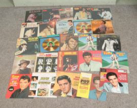 A collection of assorted Elvis Presley vinyl LP records to include Spinout, Separate Ways, Burning