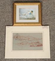 Two Russel Flint prints including a 1950 1st edition print.