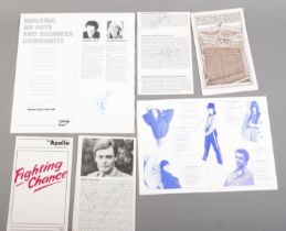 A large collection of signed ephemera including examples from Harlan The Jester, Gwyneth Paltrow,